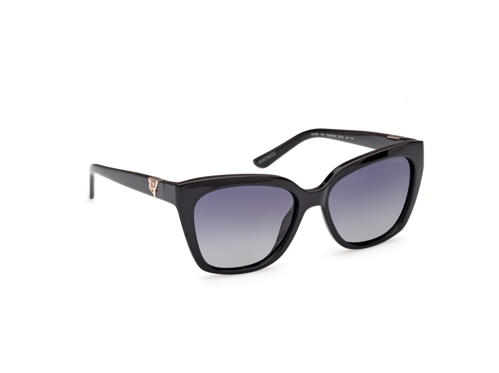 Occhiali da sole Guess GU7878 (01D) colore nero lucido forma quadrato lenti fumo polar.
