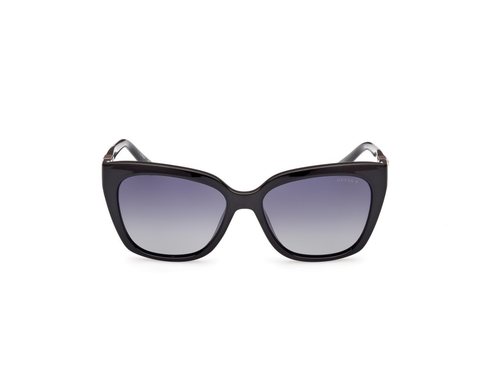 Occhiali da sole Guess GU7878 (01D) colore nero lucido forma quadrato lenti fumo polar.