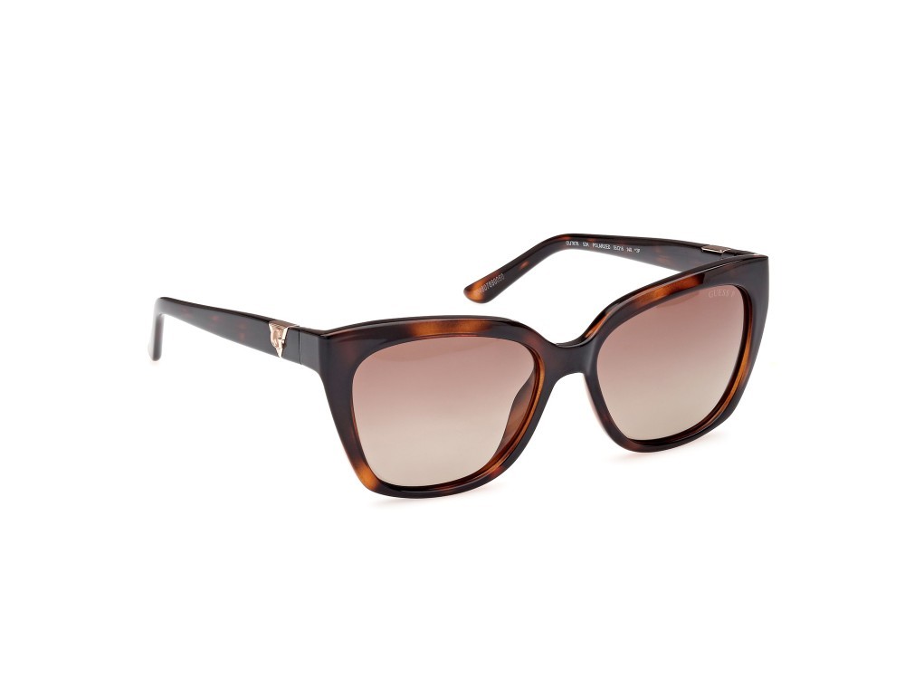 Occhiali da sole Guess GU7878 (52H) colore avana scura forma quadrato lenti marrone polar.