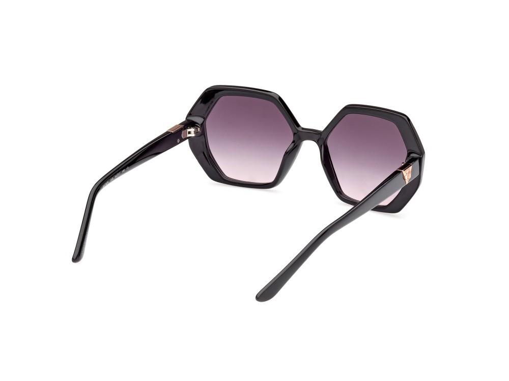 Occhiali da sole Guess GU7879 (01B) colore nero lucido forma geometrico lenti fumo grad.