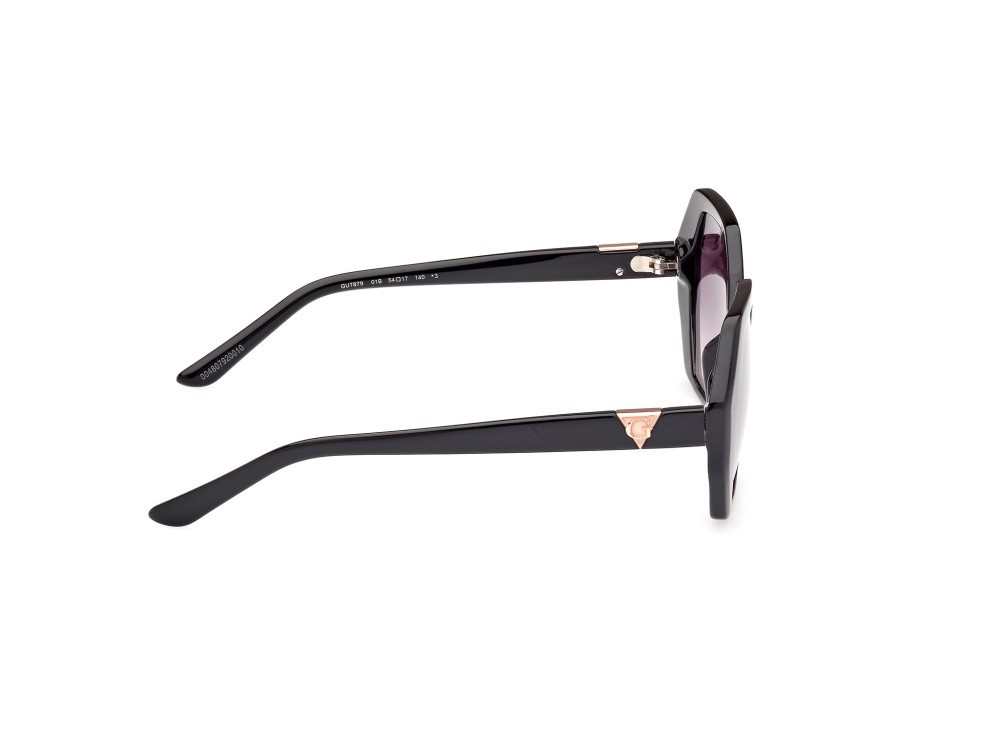 Occhiali da sole Guess GU7879 (01B) colore nero lucido forma geometrico lenti fumo grad.