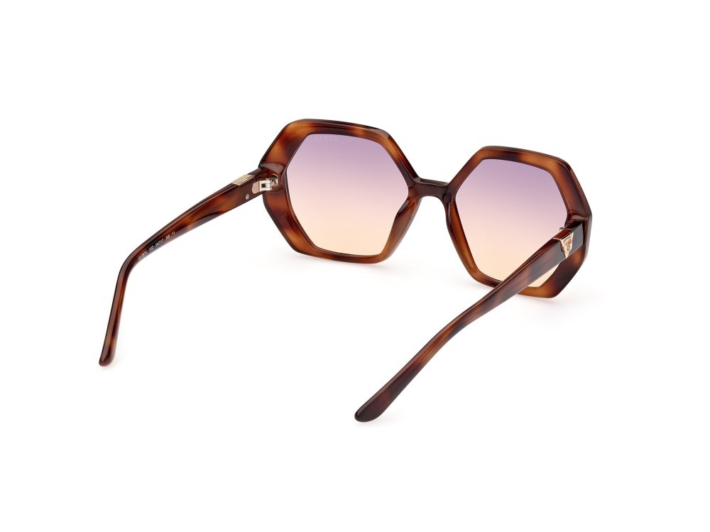 Occhiali da sole Guess GU7879 (53Z) colore avana bionda forma geometrico lenti specchiato