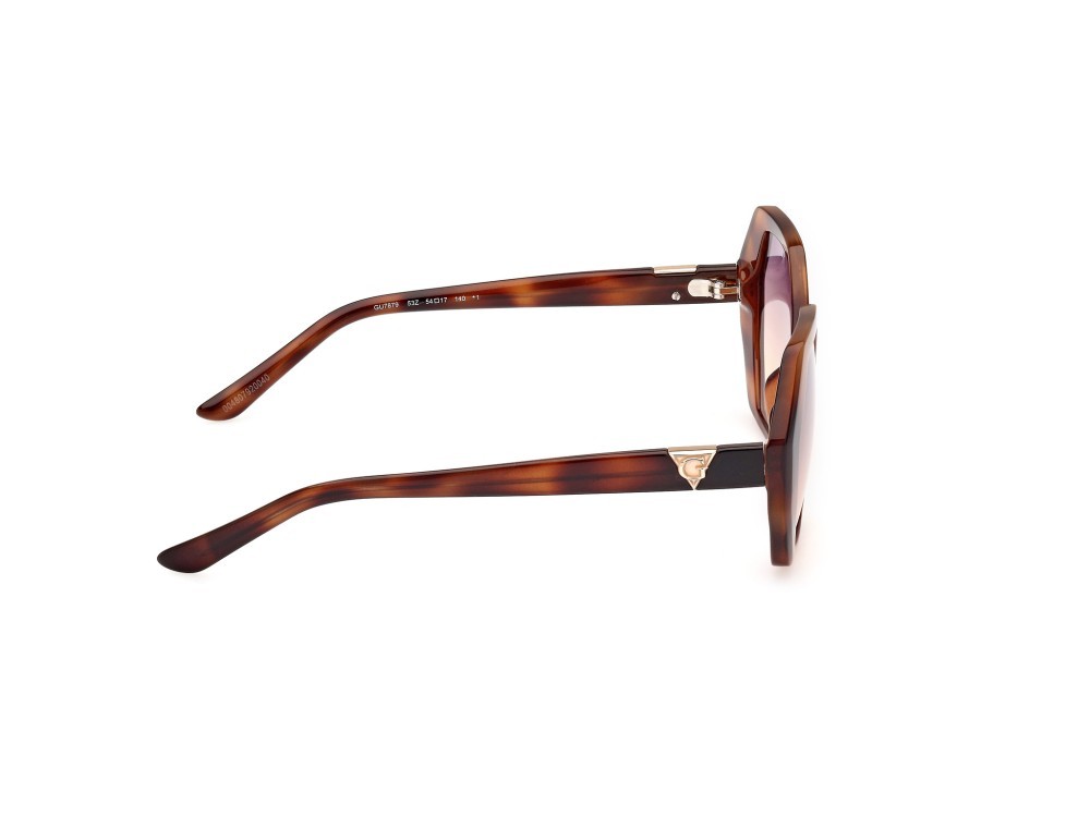 Occhiali da sole Guess GU7879 (53Z) colore avana bionda forma geometrico lenti specchiato