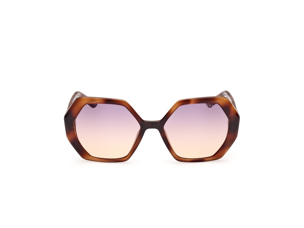 Occhiali da sole Guess GU7879 (53Z) colore avana bionda forma geometrico lenti specchiato