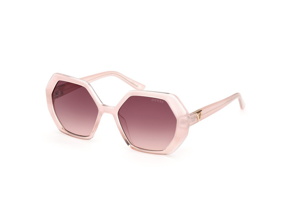 Sonnenbrillen Guess GU7879 (74T) farbe rosa / altro form geometrisch gläser bordeaux grad.