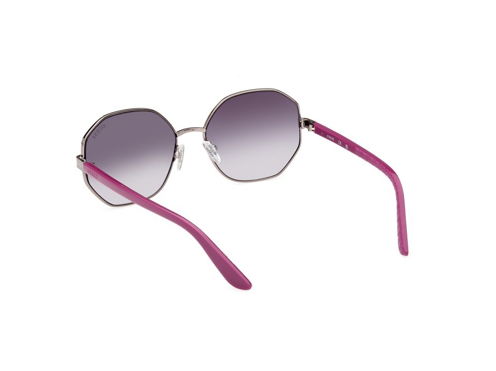 Sonnenbrillen Guess GU7880-H (10B) farbe nichel stagno chiaro lucido form geometrisch gläser fumo grad.