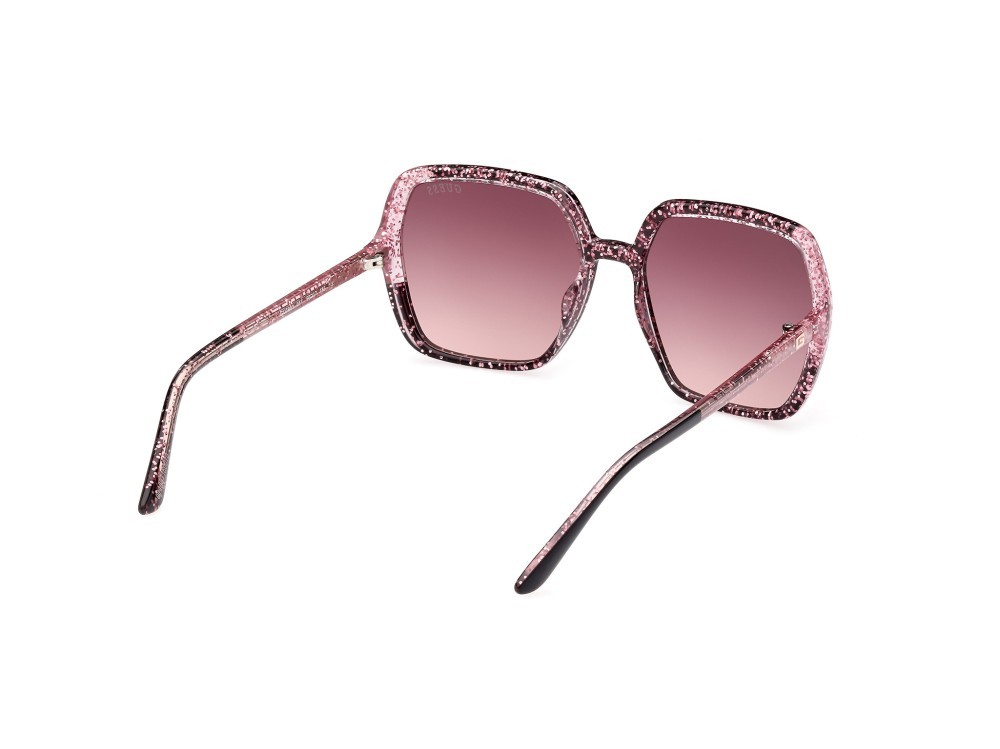 Occhiali da sole Guess GU7883 (01T) colore nero lucido forma quadrato lenti bordeaux grad.