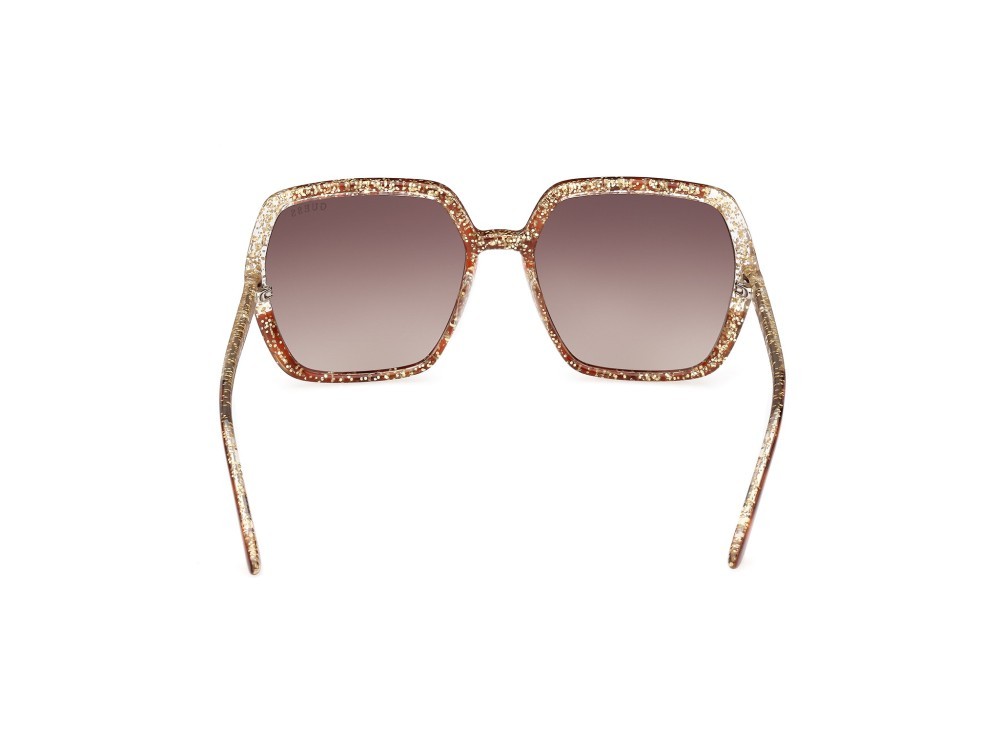 Occhiali da sole Guess GU7883 (52F) colore avana scura forma quadrato lenti marrone grad.