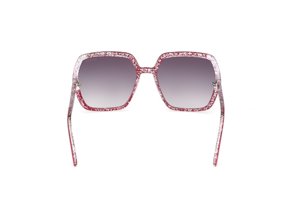Occhiali da sole Guess GU7883 (75B) colore fucsia lucido forma quadrato lenti fumo grad.