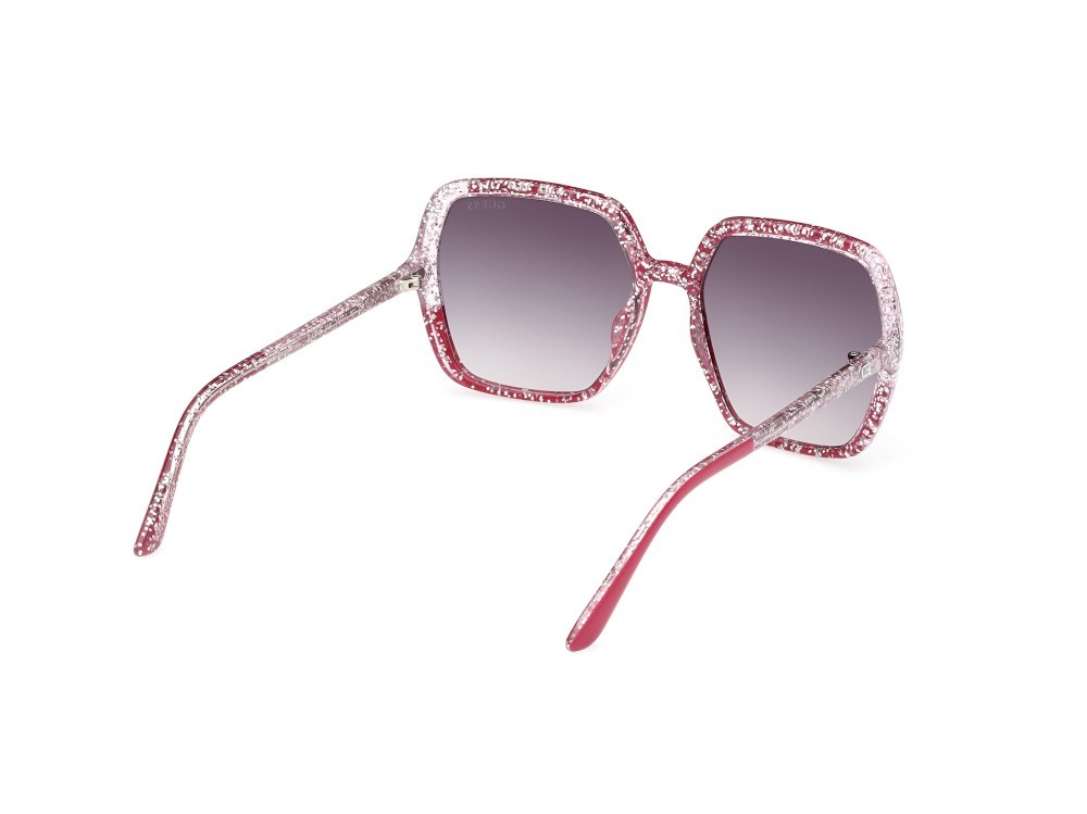 Occhiali da sole Guess GU7883 (75B) colore fucsia lucido forma quadrato lenti fumo grad.