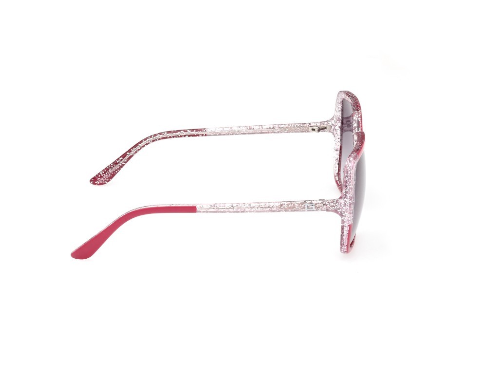 Occhiali da sole Guess GU7883 (75B) colore fucsia lucido forma quadrato lenti fumo grad.