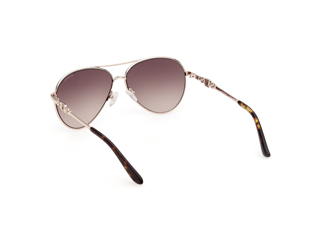 Occhiali da sole Guess GU7885-H (32F) colore oro  forma aviator lenti marrone grad.