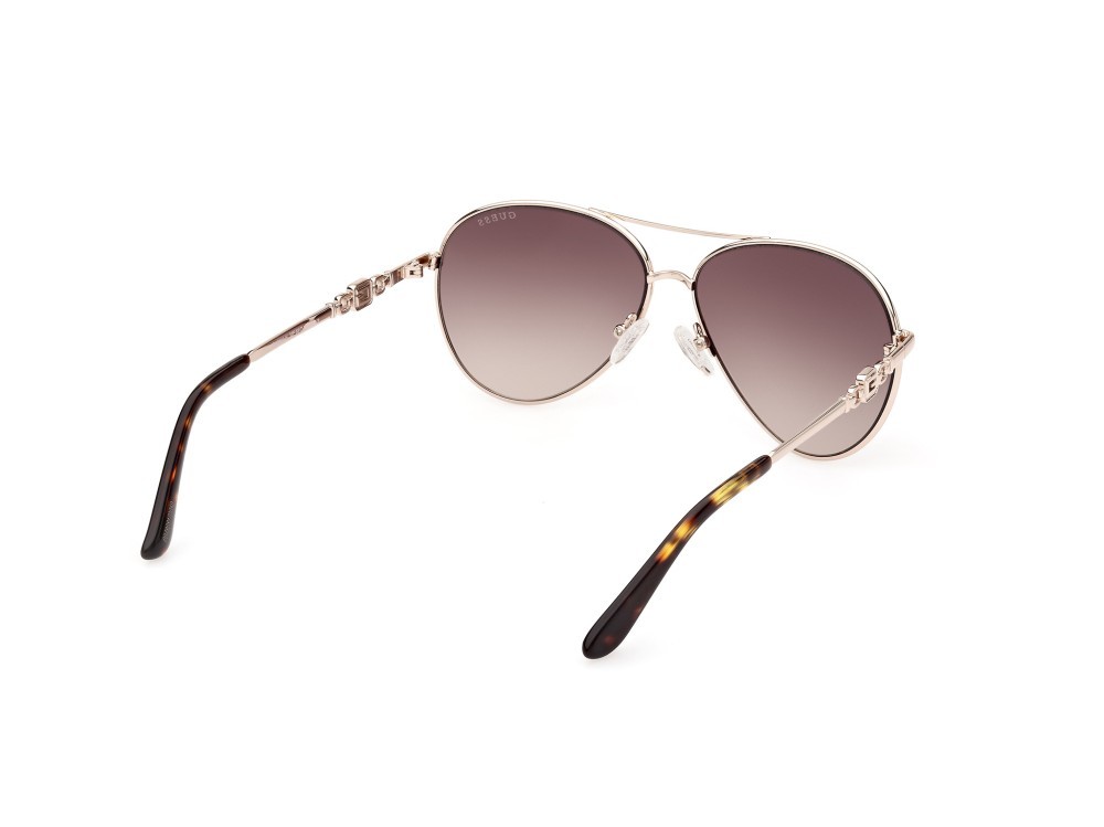 Occhiali da sole Guess GU7885-H (32F) colore oro  forma aviator lenti marrone grad.
