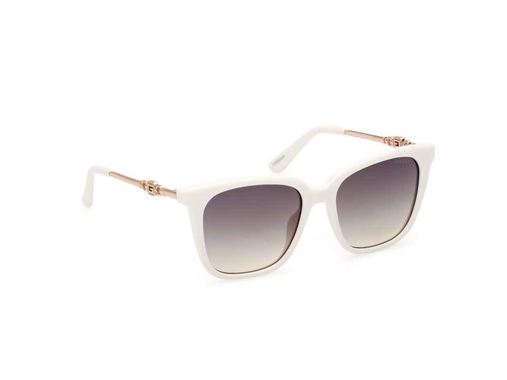 Occhiali da sole Guess GU7886 (21P) colore bianco  forma quadrato lenti verde grad.