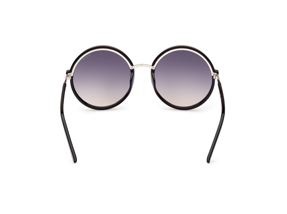 Occhiali da sole Guess GU7887 (01B) colore nero lucido forma rotondo lenti fumo grad.