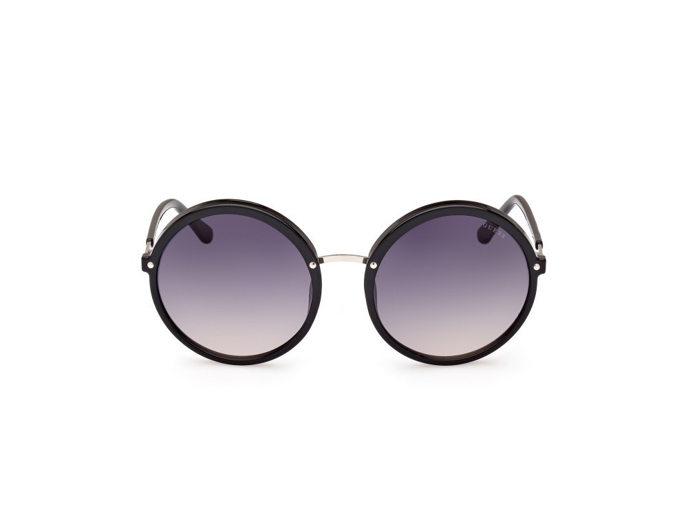Occhiali da sole Guess GU7887 (01B) colore nero lucido forma rotondo lenti fumo grad.