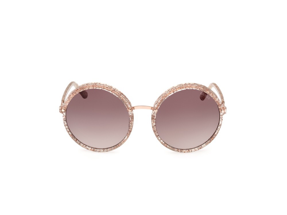 Sonnenbrillen Guess GU7887 (59F) farbe beige / altro form rund gläser marrone grad.
