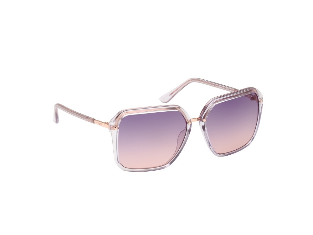 Sonnenbrillen Guess GU7888 (20Z) farbe grigio / altro form quadratisch gläser viola grad. e/o specchiato