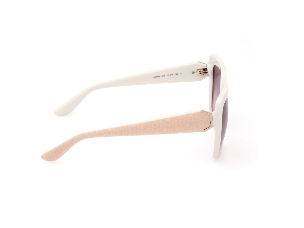 Sonnenbrillen Guess GU7889 (21Z) farbe bianco  form quadratisch gläser viola grad. e/o specchiato