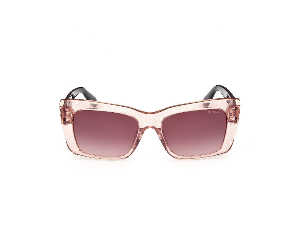 Sonnenbrillen Guess GU7890 (72T) farbe rosa lucido form rechteckig gläser bordeaux grad.
