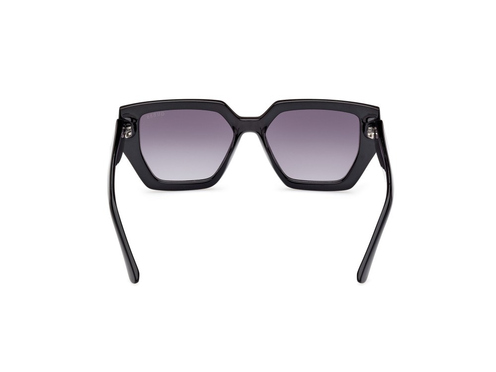 Occhiali da sole Guess GU7896 (01B) colore nero lucido forma geometrico lenti fumo grad.