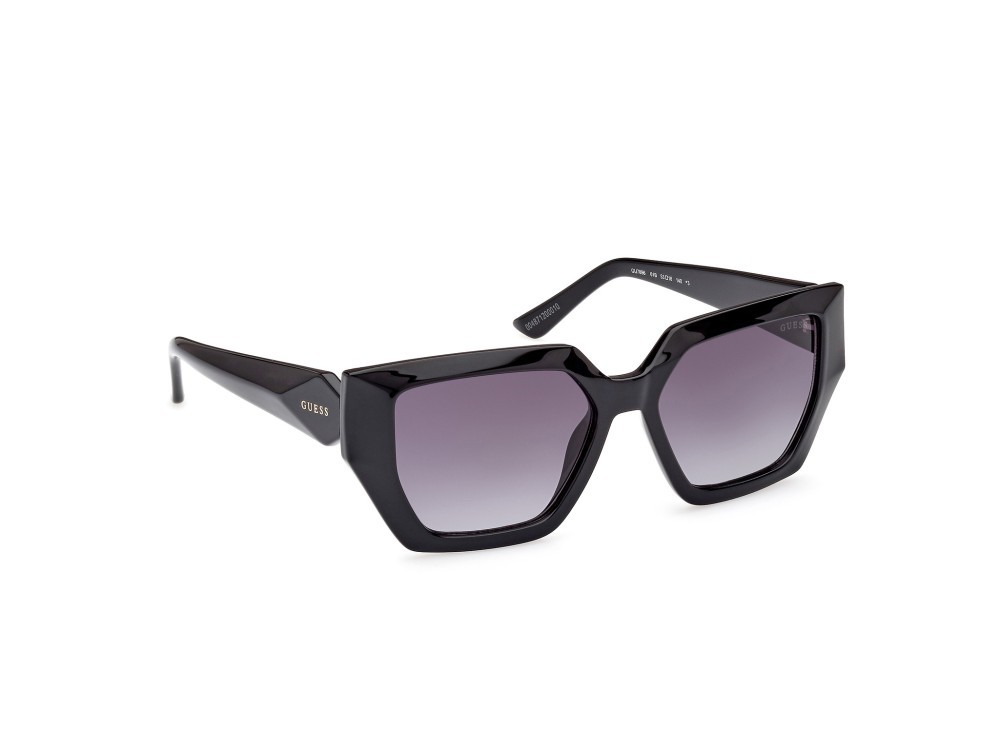 Occhiali da sole Guess GU7896 (01B) colore nero lucido forma geometrico lenti fumo grad.