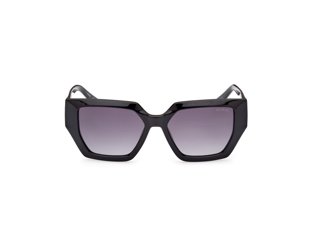 Occhiali da sole Guess GU7896 (01B) colore nero lucido forma geometrico lenti fumo grad.