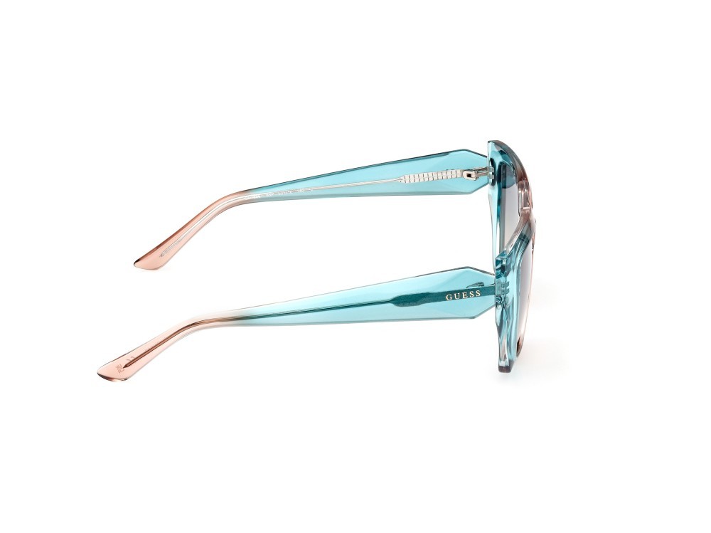 Sonnenbrillen Guess GU7896 (89P) farbe turchese form geometrisch gläser verde grad.