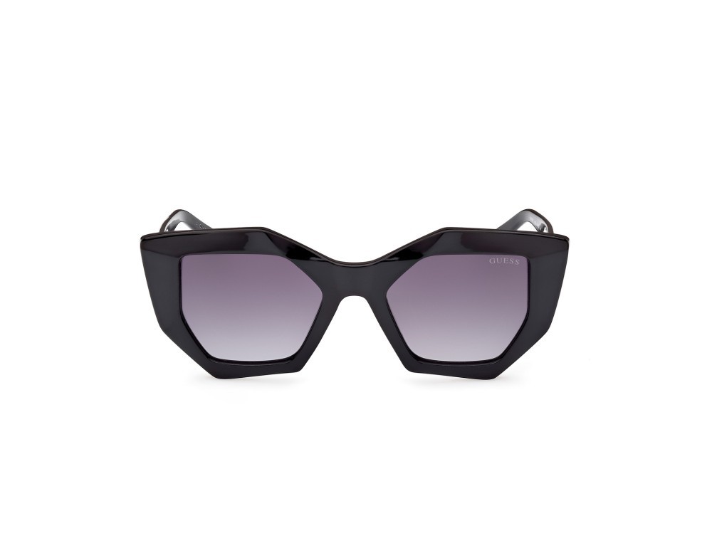 Occhiali da sole Guess GU7897 (01B) colore nero lucido forma geometrico lenti fumo grad.