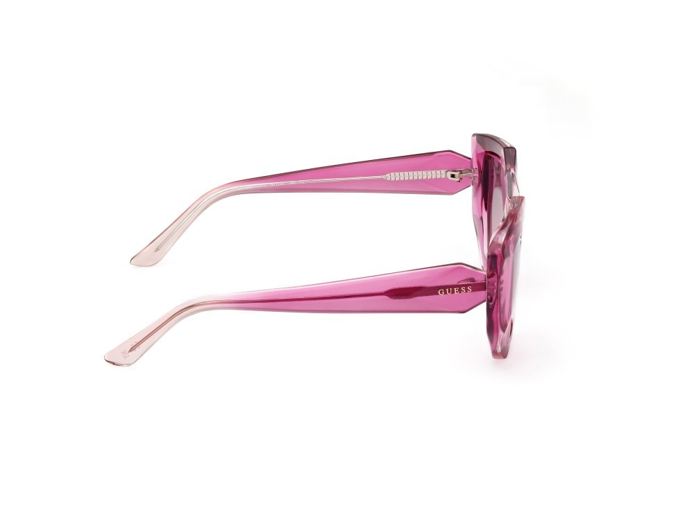 Occhiali da sole Guess GU7897 (77T) colore fuxia  forma geometrico lenti bordeaux grad.