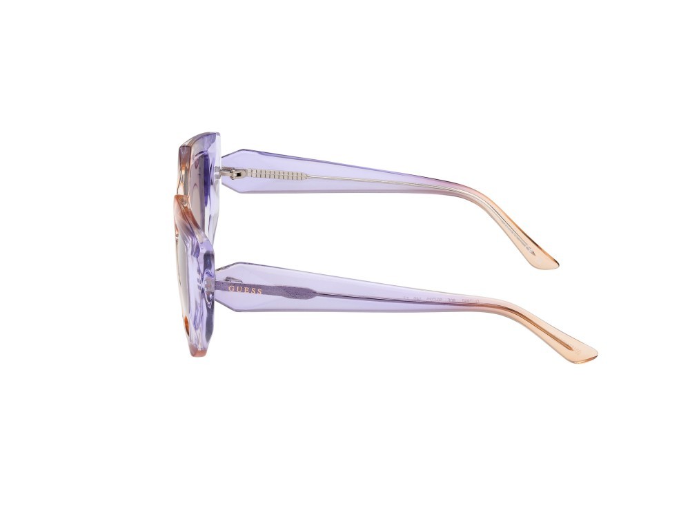 Sonnenbrillen Guess GU7897 (80F) farbe lilla  form geometrisch gläser marrone grad.