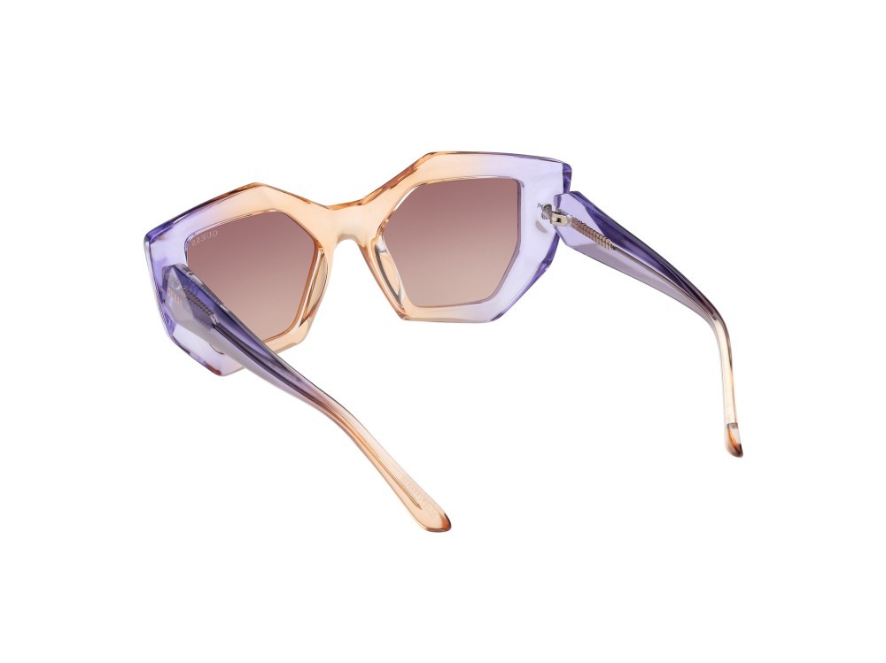 Sonnenbrillen Guess GU7897 (80F) farbe lilla  form geometrisch gläser marrone grad.