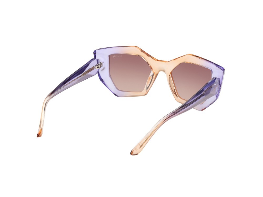 Sonnenbrillen Guess GU7897 (80F) farbe lilla  form geometrisch gläser marrone grad.