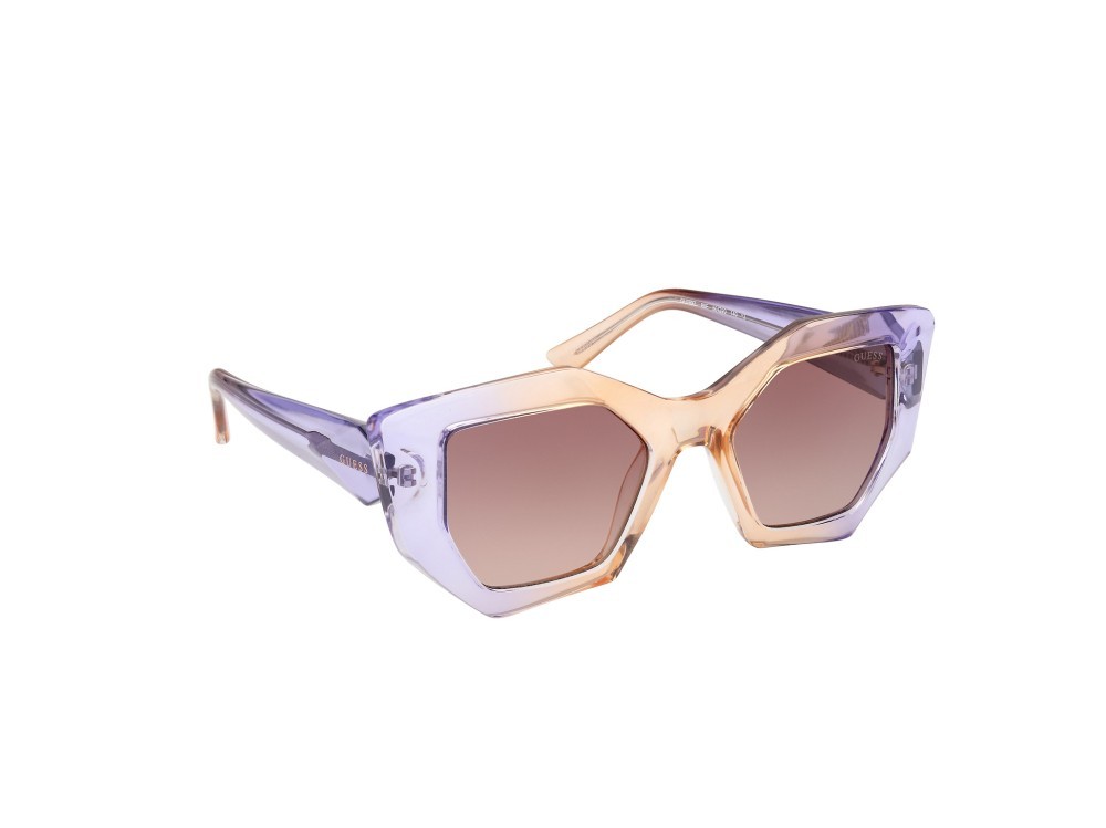 Sonnenbrillen Guess GU7897 (80F) farbe lilla  form geometrisch gläser marrone grad.