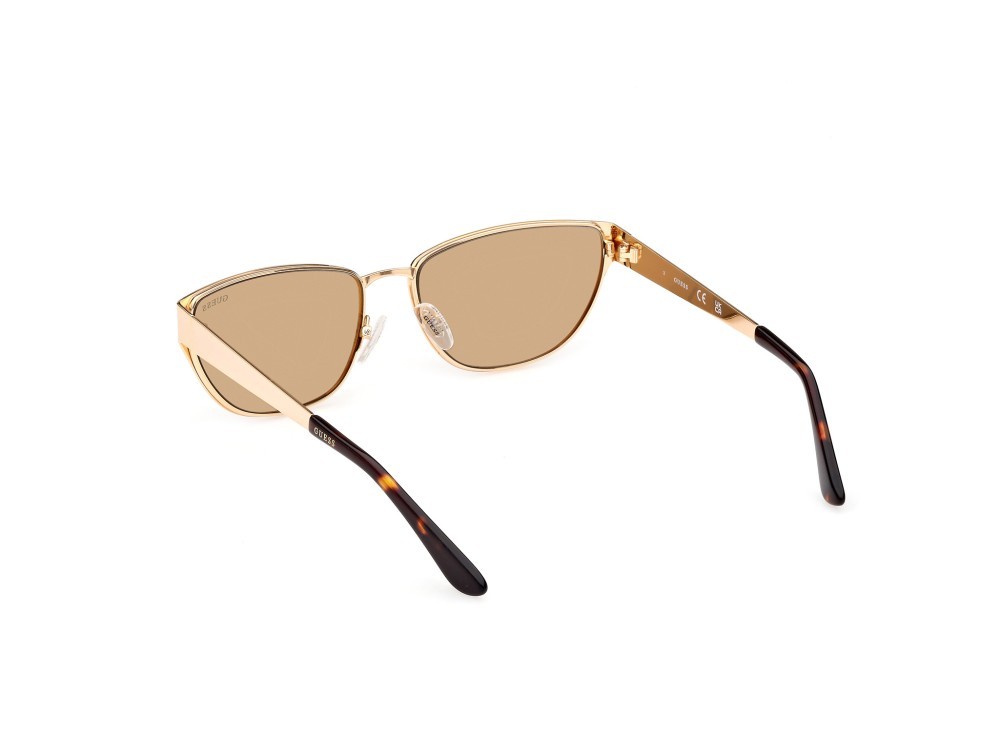 Occhiali da sole Guess GU7903 (32G) colore oro forma cat eye lenti marrone specchiato
