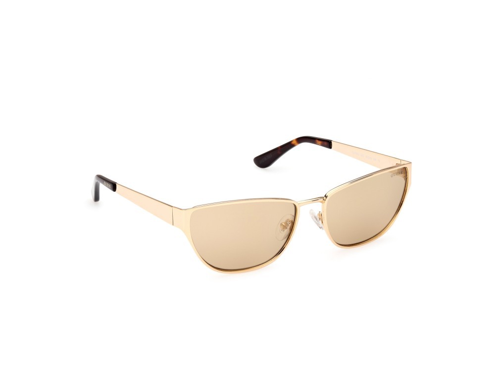 Occhiali da sole Guess GU7903 (32G) colore oro forma cat eye lenti marrone specchiato