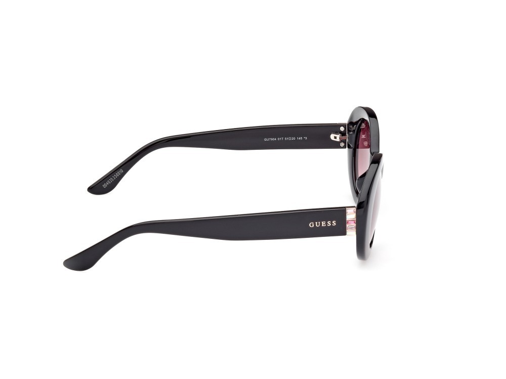Sonnenbrillen Guess GU7904 (01T) farbe nero lucido form oval gläser bordeaux grad.