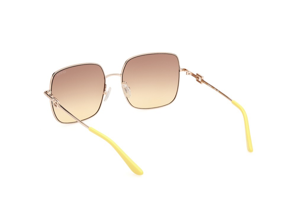 Occhiali da sole Guess GU7906-H (32F) colore oro  forma quadrato lenti marrone grad.