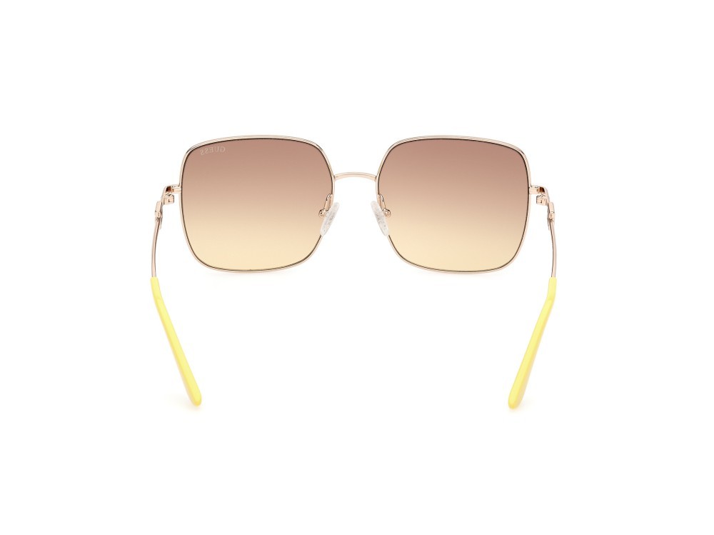 Occhiali da sole Guess GU7906-H (32F) colore oro  forma quadrato lenti marrone grad.