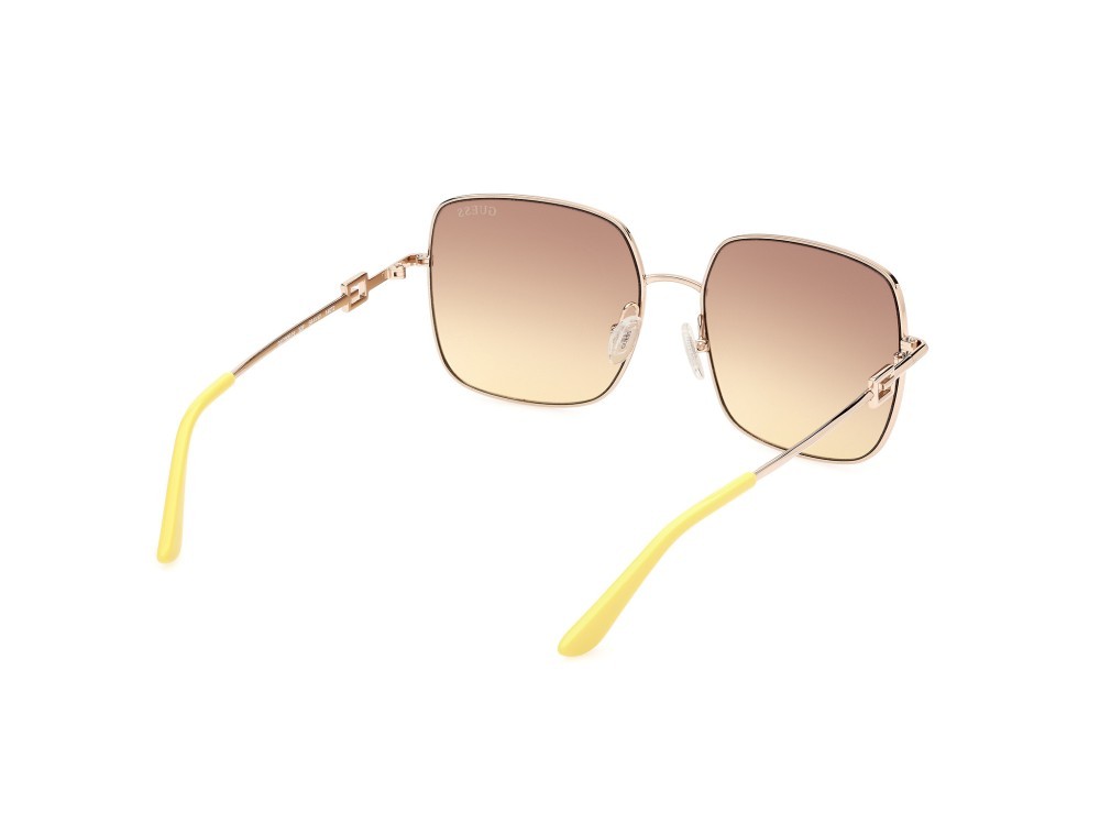Occhiali da sole Guess GU7906-H (32F) colore oro  forma quadrato lenti marrone grad.