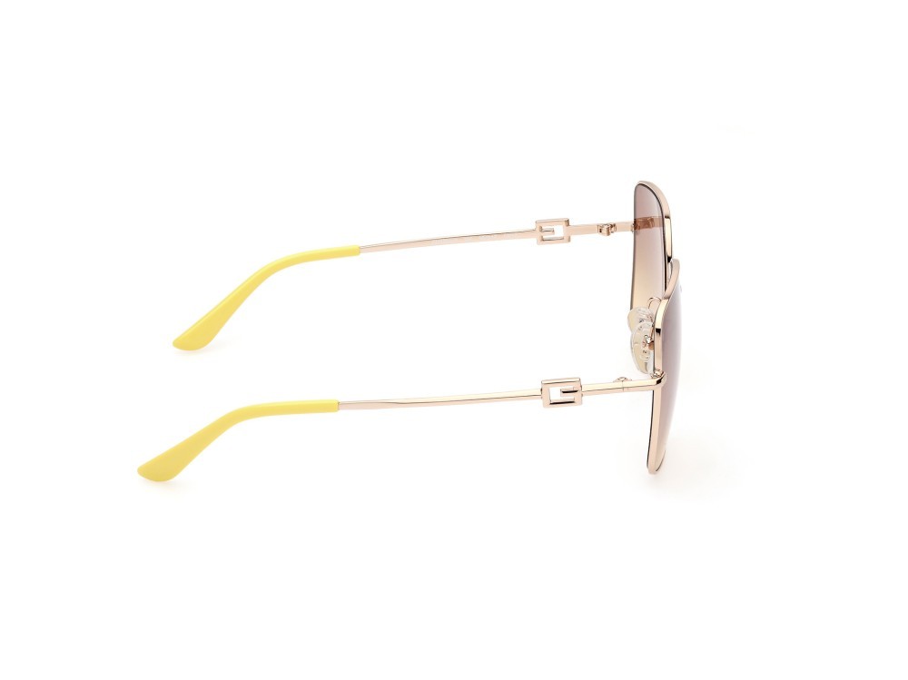 Occhiali da sole Guess GU7906-H (32F) colore oro  forma quadrato lenti marrone grad.