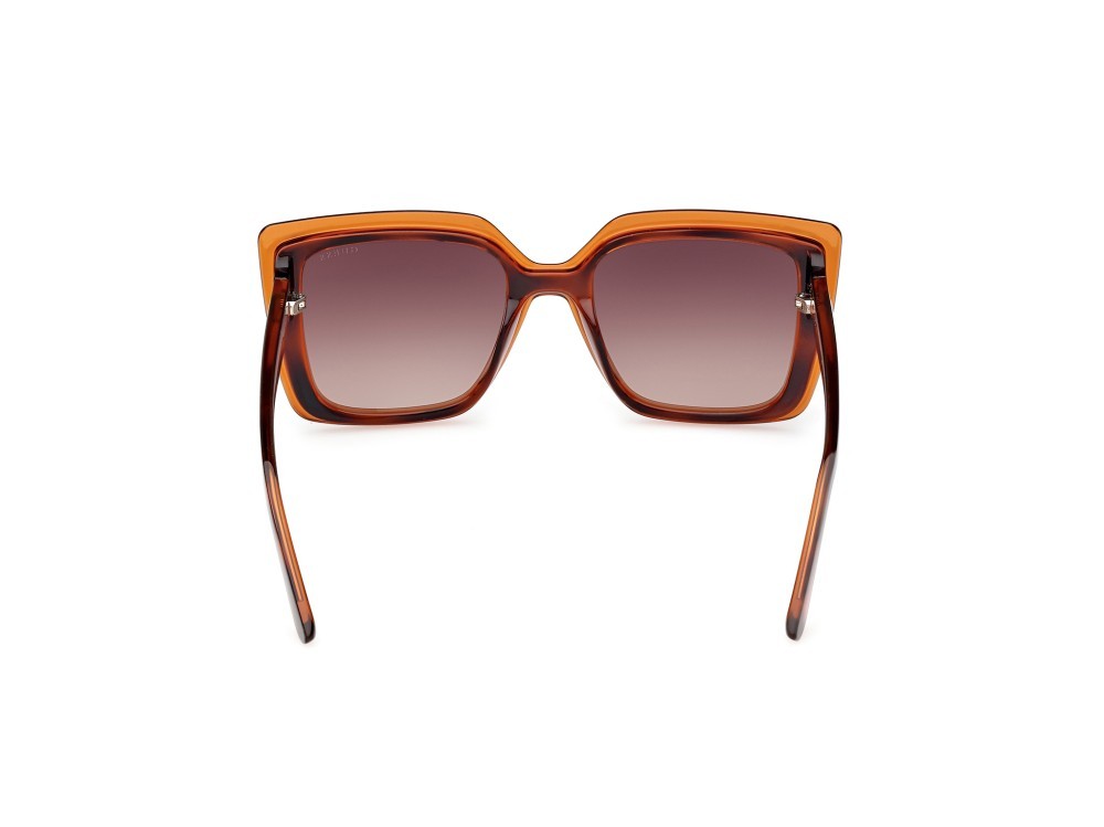 Occhiali da sole Guess GU7908 (52F) colore avana scura forma quadrato lenti marrone sfumato