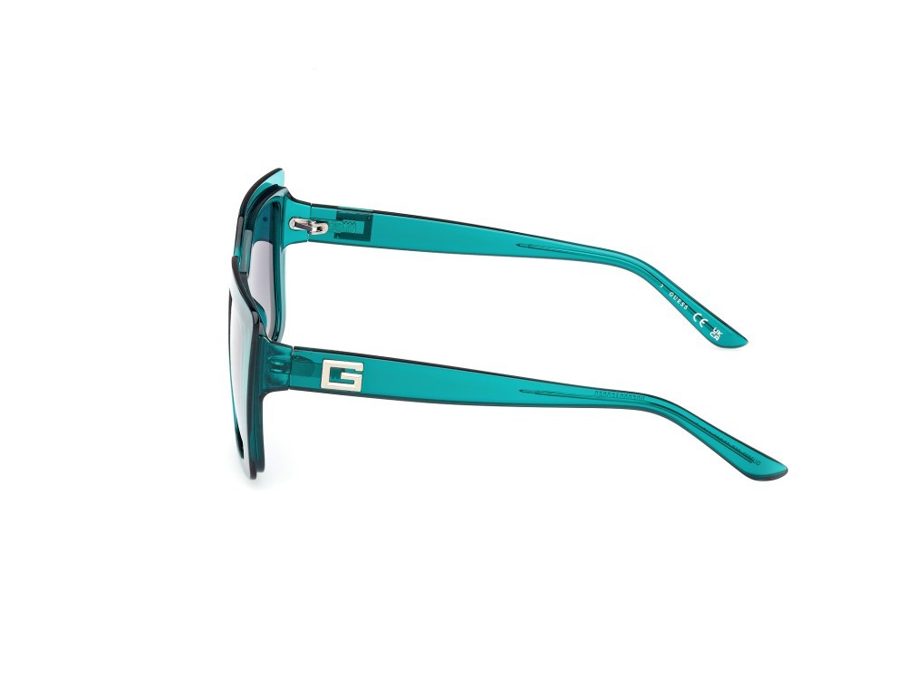 Sonnenbrillen Guess GU7908 (96P) farbe verde scuro lucido form quadratisch gläser verde sfumato