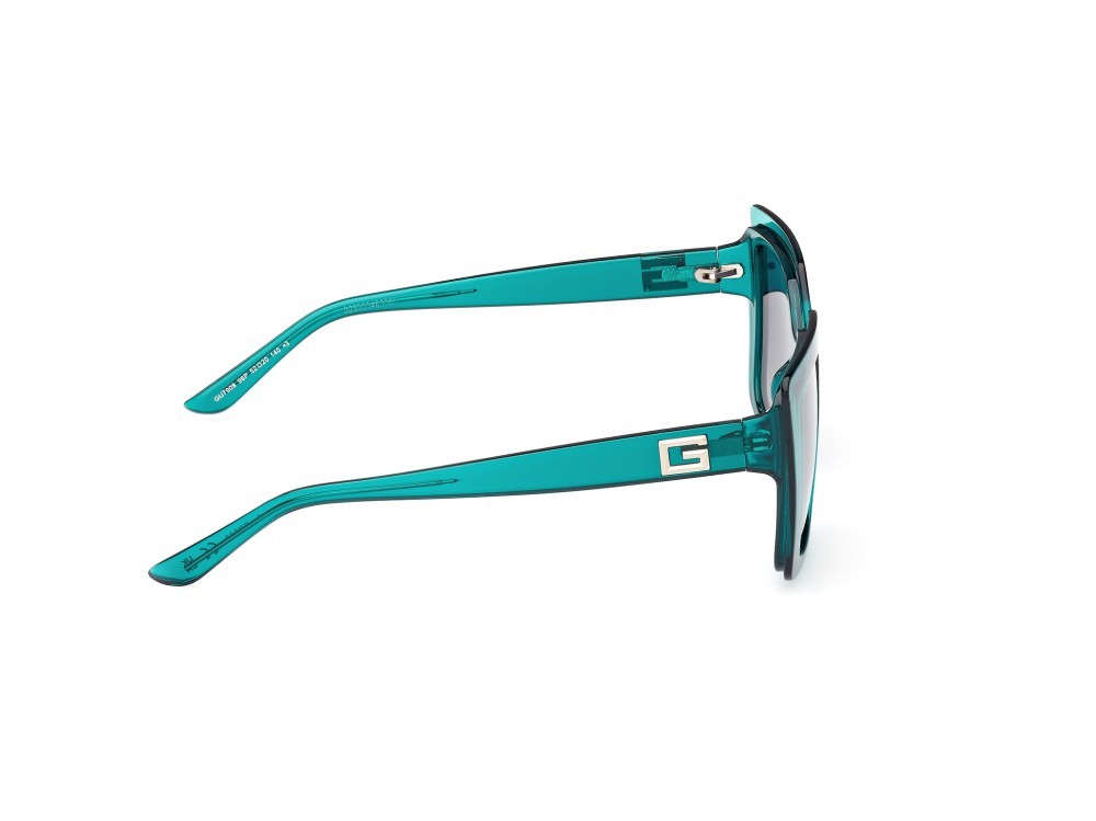 Sonnenbrillen Guess GU7908 (96P) farbe verde scuro lucido form quadratisch gläser verde sfumato