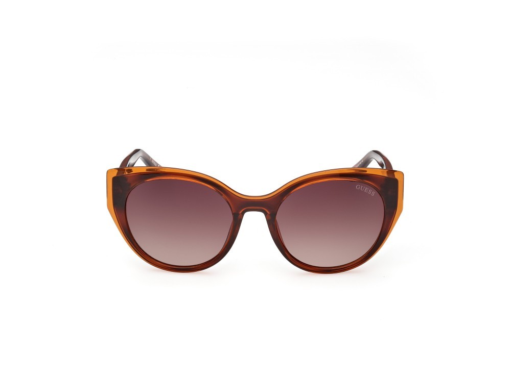 Occhiali da sole Guess GU7909 (52F) colore avana scura forma rotondo lenti marrone sfumato