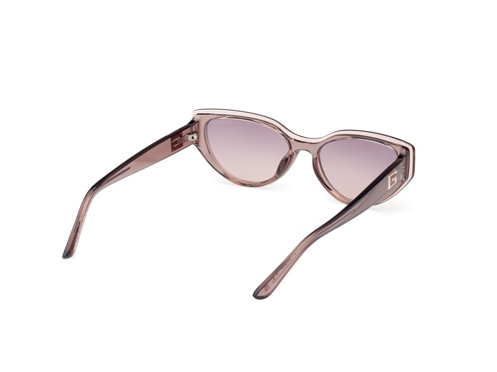 Sonnenbrillen Guess GU7910 (59Z) farbe beige lucido form cat-eye gläser viola sfumato/specchiato