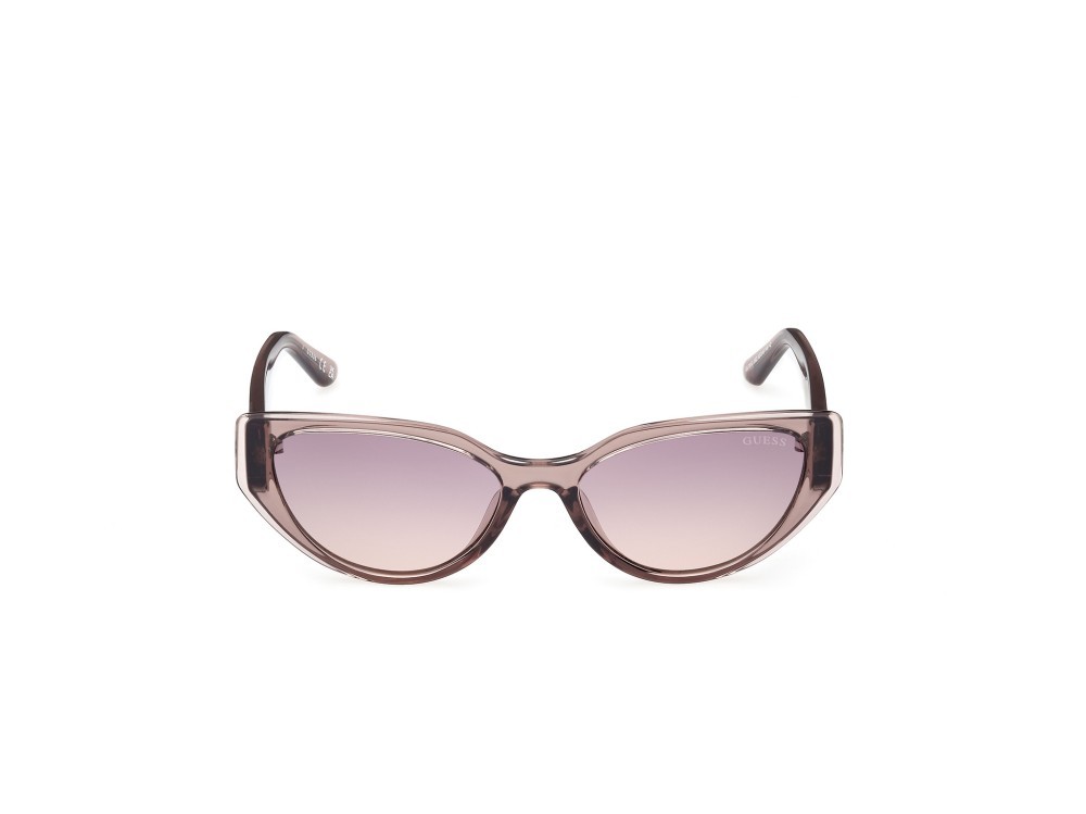 Sonnenbrillen Guess GU7910 (59Z) farbe beige lucido form cat-eye gläser viola sfumato/specchiato