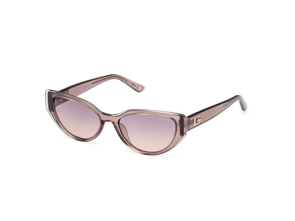 Sonnenbrillen Guess GU7910 (59Z) farbe beige lucido form cat-eye gläser viola sfumato/specchiato