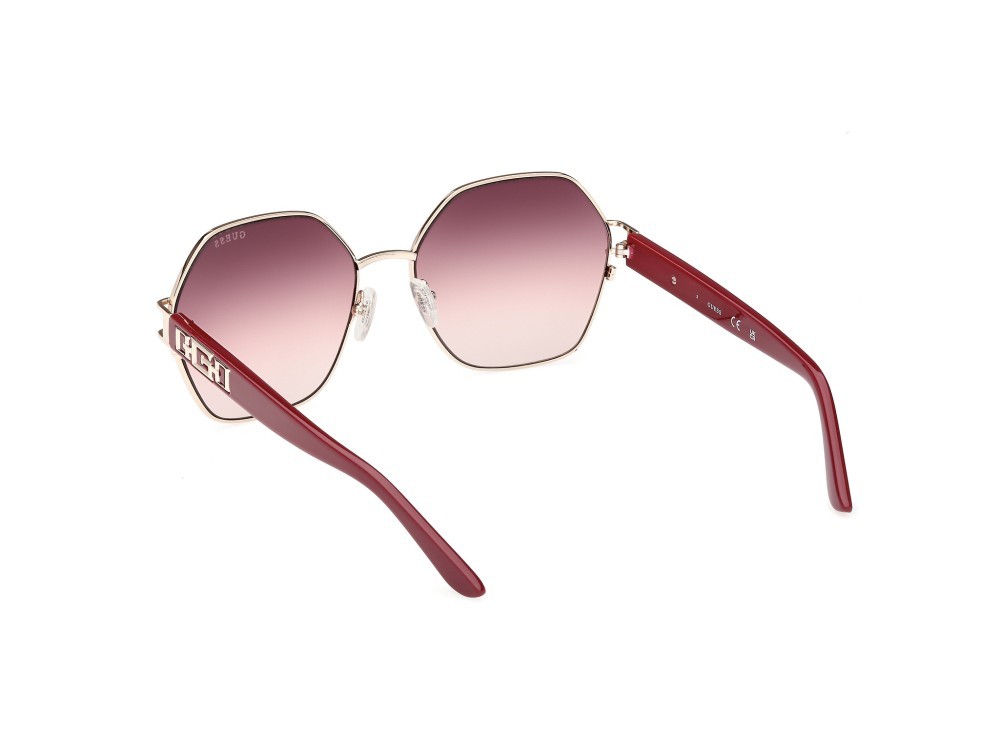 Sonnenbrillen Guess GU7913 (71T) farbe bordeaux lucido form geometrisch gläser bordeaux sfumato