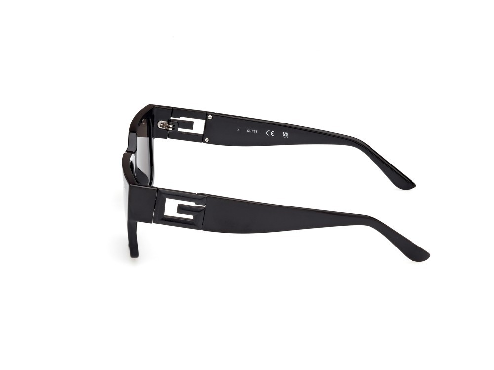 Sonnenbrillen Guess GU7916 (01A) farbe nero lucido form quadratisch gläser fumo